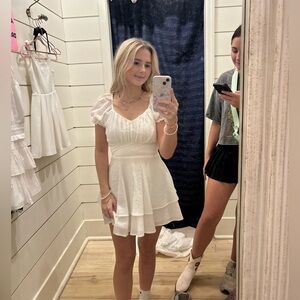 NWT cute boutique white dress